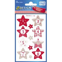 Avery Zweckform ZDesign Stickers calendrier de lAvent