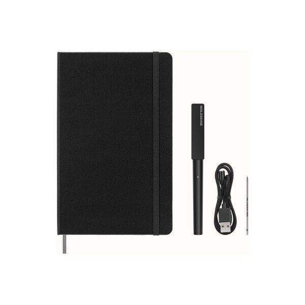 MOLESKINE Smart Writing Set Smart Pen+3 56598851571 schwarz, liniert, 176 Blatt