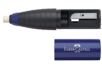 FABER-CASTELL Gomme/Taille-Crayon 184401 rouge/bleu, ass.