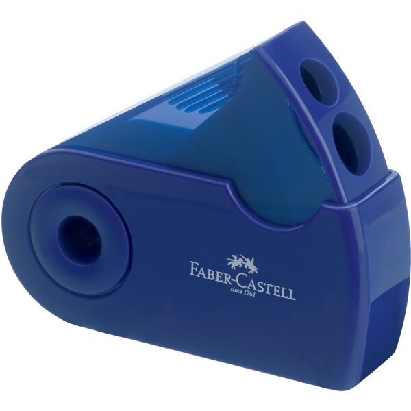 FABER-CASTELL Taille-crayon double avec &eacute;tui de protection