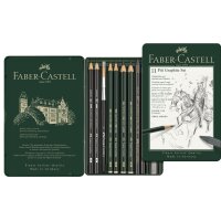 FABER-CASTELL Kit PITT GRAPHITE petit, étui de 9...