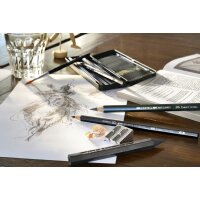 FABER-CASTELL Kit PITT GRAPHITE petit, étui de 9...