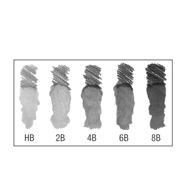 FABER-CASTELL Bleistift GRAPHITE AQUARELLE, 5er Etui