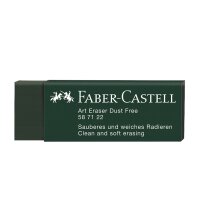 FABER-CASTELL Gomme en plastique DUST-FREE, noir