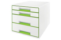 LEITZ Set tiroirs WOW Cube A4 5213-20-54 blanc/vert, 4...