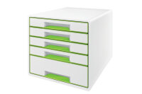 LEITZ Set tiroirs WOW Cube A4 5214-20-54 blanc/vert, 5...