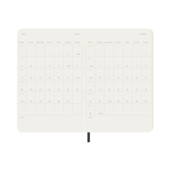 MOLESKINE Agenda Classic Pocket 2027 DSB12WH2Y27 1S/2P noir SC 9x14cm