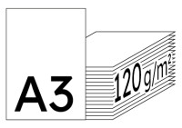HP ColorChoice Papier Laser couleur extra blanc A3 120g - 1 Palette (37500 Feuilles)