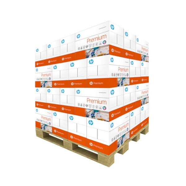HP Premium Premiumpapier hochweiss A4 80g - 1 Palette (100000 Blatt)