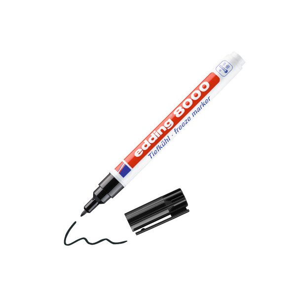EDDING Marker congélateur 1mm 8000ORG-1 noir