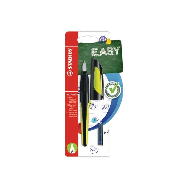 STABILO Füllhalter EASYbuddy M B-51556-5 schwarz, limettengrün