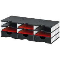 styro Sortierstation styrodoc trio, 9 Fächer, grau...