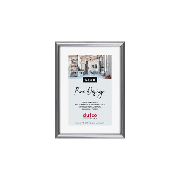 DUFCO Cadre 10.5x15cm 1400.40024 Fine Design argent