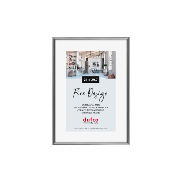 DUFCO Bilderrahmen 21x29.7cm 1400.40027 Fine Design silber