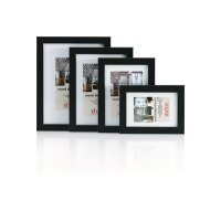 DUFCO Holz-Bilderrahmen 30x30cm 1610.80108 Toronto schwarz