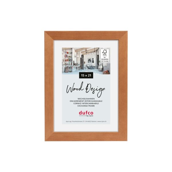 DUFCO Holz-Bilderrahmen 15x21cm 1610.80885 Toronto Kirschbaum