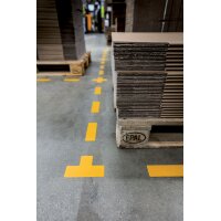 DURABLE Marquage de place, forme T, autocollant, jaune
