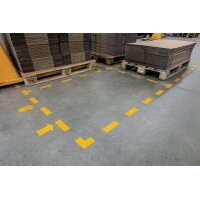 DURABLE Stellplatzmarkierung, Kreuz, selbstklebend, gelb