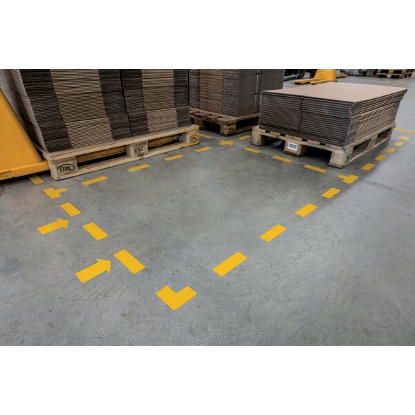 DURABLE Stellplatzmarkierung, Pfeil, selbstklebend, gelb