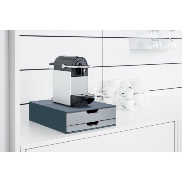 DURABLE Module de rangement COFFEE POINT S, 2 tiroirs