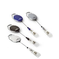 DURABLE Ausweishalter mit Jojo "STYLE", oval,...