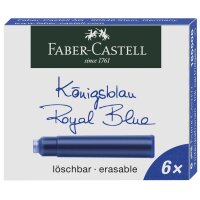 FABER-CASTELL Standard-Tintenpatronen, königsblau