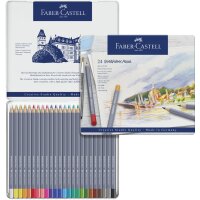 FABER-CASTELL Aquarellstifte GOLDFABER, 24er Metalletui