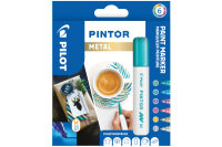 PILOT Marker Pintor Set Metallic M S6 0517450 6 Stifte