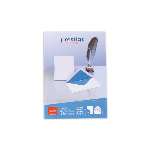 ELCO Couverts/Karten Prestige C7/A7 71717.12 2x7 Stk. blau