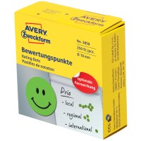 AVERY Zweckform Pastille de couleur, visage négatif, rouge