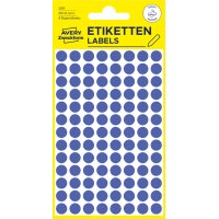 AVERY Zweckform Pastille de couleur, enlevable, 8 mm, bleu