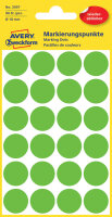 AVERY Zweckform Pastille de couleur, enlevable, 18 mm, vert