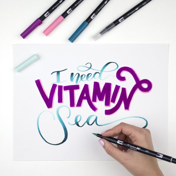 Tombow Kit de calligraphie advanced, kit de 10