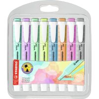 STABILO Textmarker swing cool Pastel Edition, 4er PET-Etui