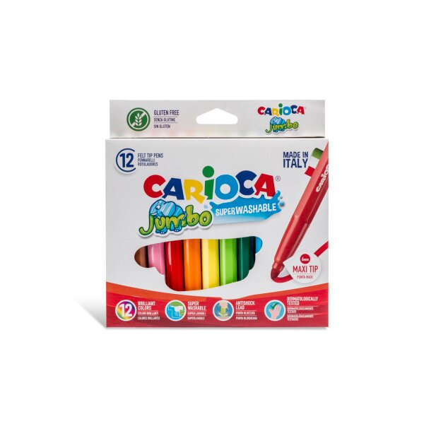 CARIOCA Feutre Jumbo box 6mm 40569 12 pcs.