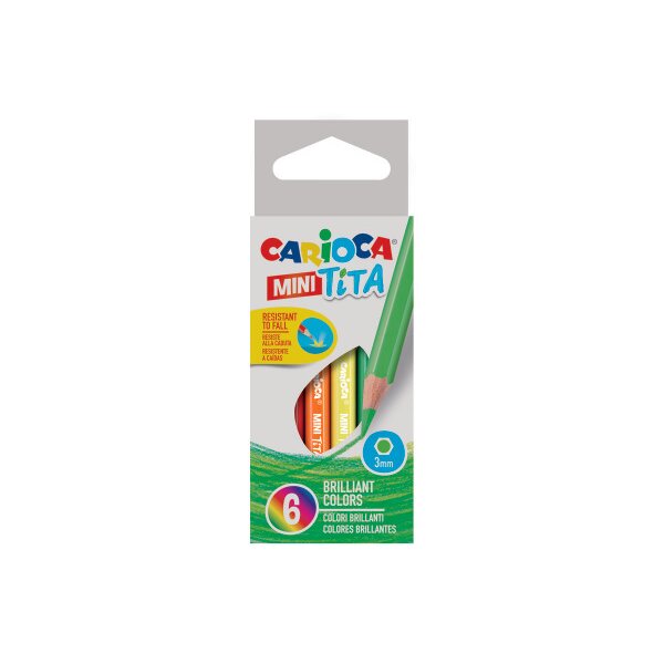 CARIOCA Farbstift Mini Tita 3mm 42322 6 St&uuml;ck