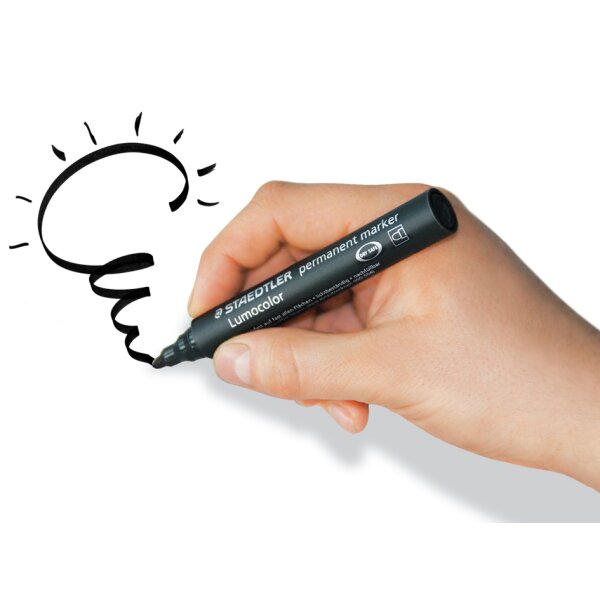 STAEDTLER Marqueur permanent 352 Lumocolor, rouge