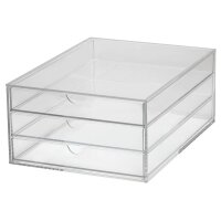 MAUL Schubladenbox Acryl A4 1950405 3 Fächer