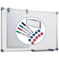 MAUL Tableau mural Blanc 2000 MAULpro, kit complet, gris