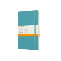 MOLESKINE Notizbuch L/A5 715505 liniert, SC, Riff Blau