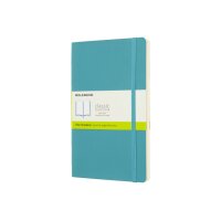 MOLESKINE Notizbuch L/A5 715529 Blanko, SC, Riff Blau