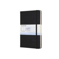 MOLESKINE Aquarell Carnet L/A5 715635 200g, HC, noir
