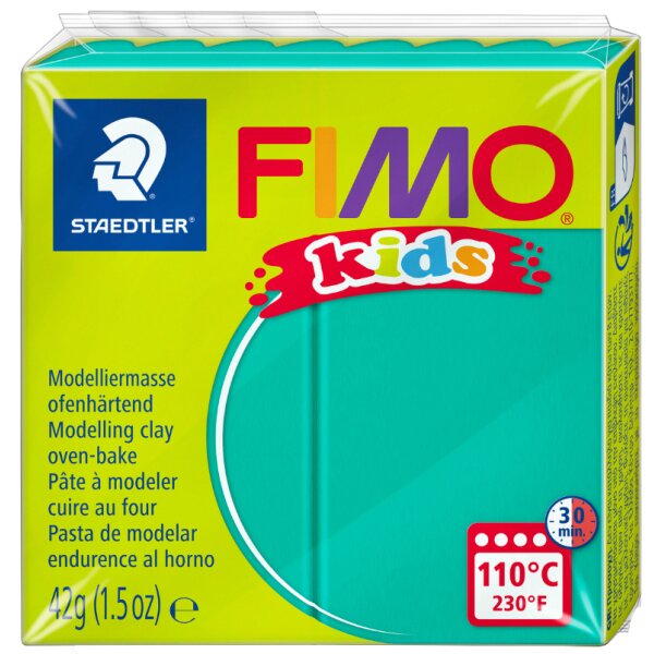 FIMO kids Pâte à modeler, à cuire au four, 42 g, vert clair