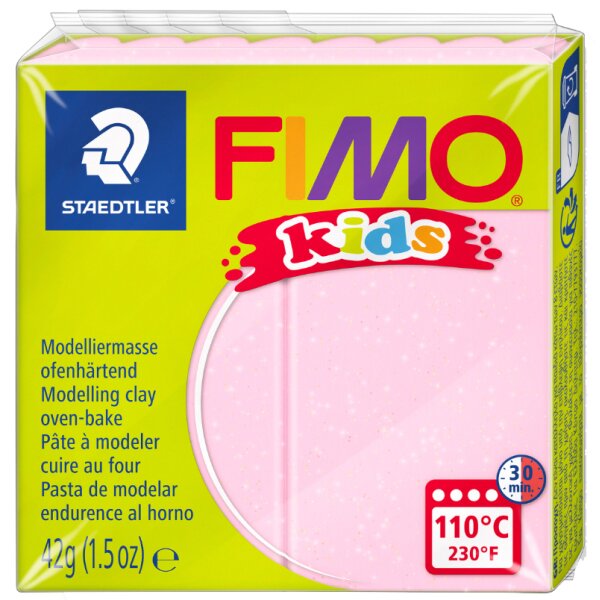 FIMO kids P&acirc;te &agrave; modeler, &agrave; cuire au four, 42 g, rose pearl