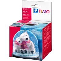 FIMO Schneekugel, rund, Durchmesser: 90 mm, Höhe: 75 mm