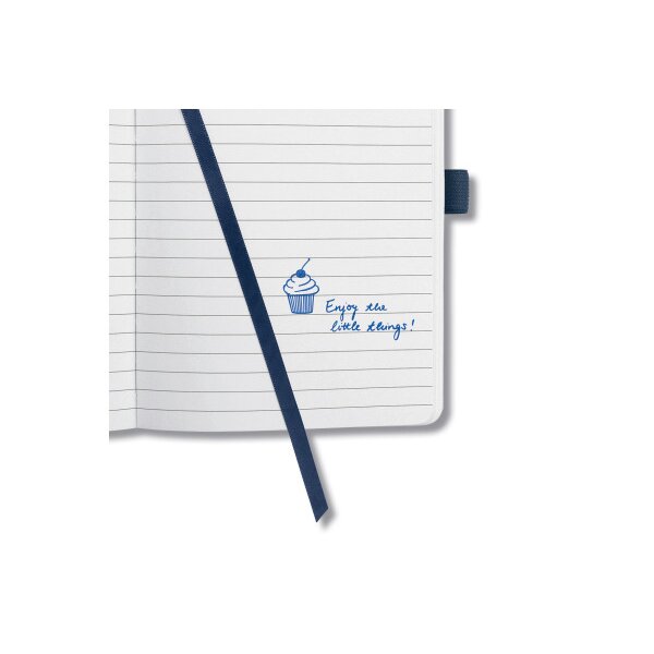 JOLIE Carnet HC midnight blue JN204 ligné 174 p.,95x150x16mm