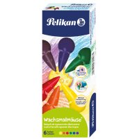 Pelikan Crayons de cire souris, assorti, set cadeau de 6
