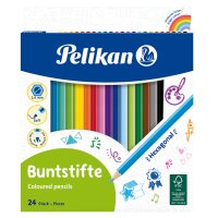 Pelikan Buntstifte Standard, sechseckig, 24er Kartonetui