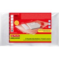 HERLITZ Buchhülle easy cover 50014750 5 Stück...