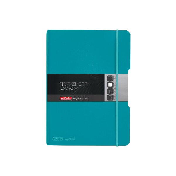 HERLITZ my.book flex A5 50015993 turquoise 40 feuilles, quadr.